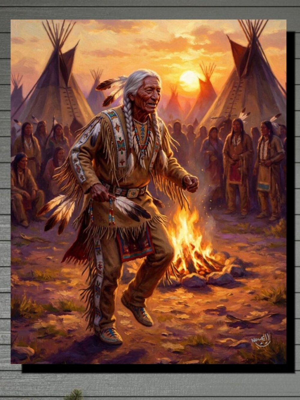 Native American Indain Ghost Dancing 1880 Era 16 x20 Poster Printed On High Res